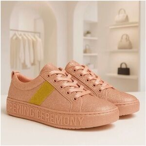 Opening Ceremony Women's Sparkle Sneakers - Pink and Gold